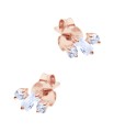 Shining CZ Crystal Silver Stud Earring STS-6250